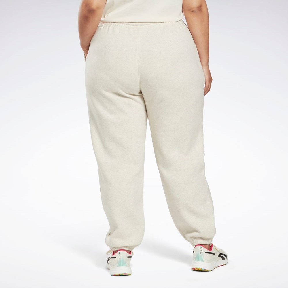 Reebok Reebok Identity Logo Fleece Joggers (Plus Size) Hvide | CST908645