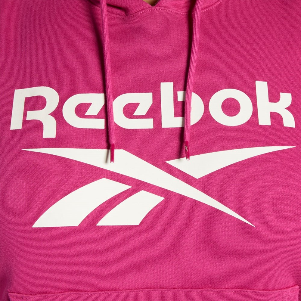 Reebok Reebok Identity Logo Fleece Pullover Hoodie (Plus Size) Lyserød | DJO928164