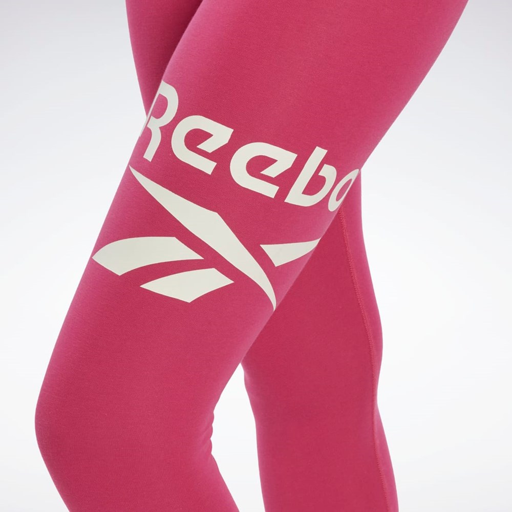 Reebok Reebok Identity Logo Leggings Lyserød | PJT310456