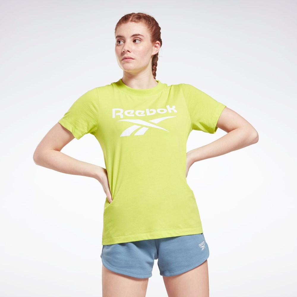 Reebok Reebok Identity Logo T-Shirt Gul | WYS180276