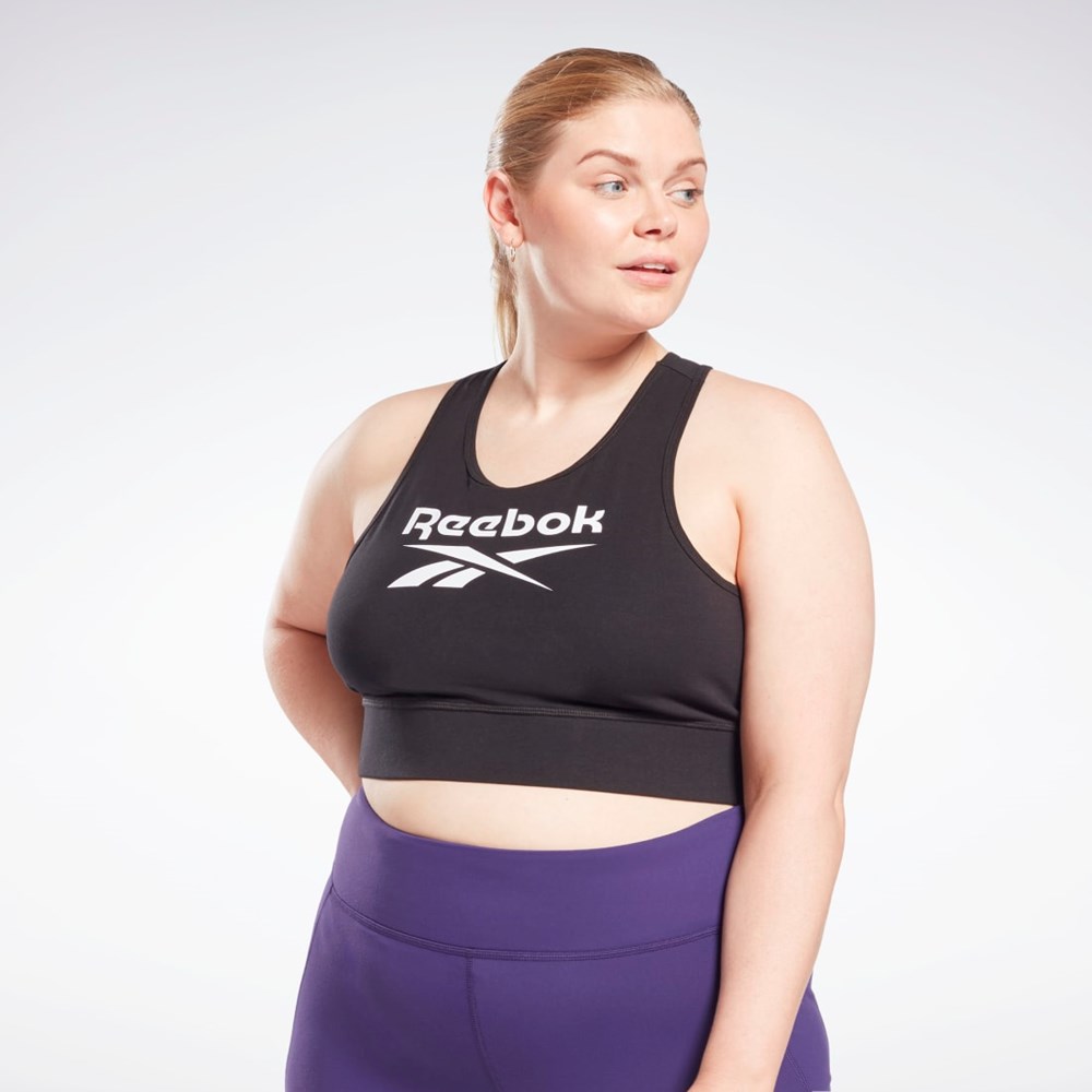 Reebok Reebok Identity Sports Bra (Plus Size) Sort | OWK968527