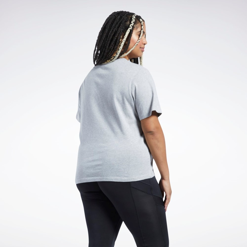 Reebok Reebok Identity T-Shirt (Plus Size) Grå | JDL732945