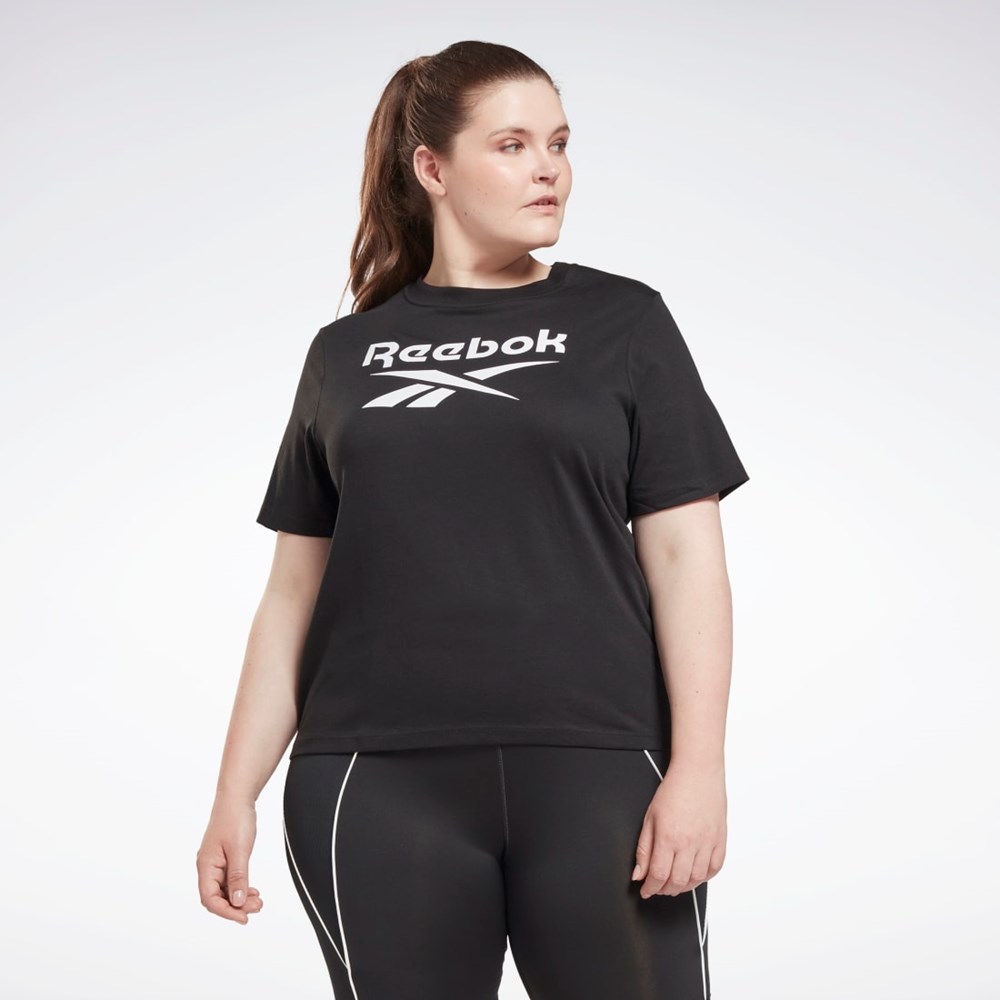 Reebok Reebok Identity T-Shirt (Plus Size) Sort | TVM015327