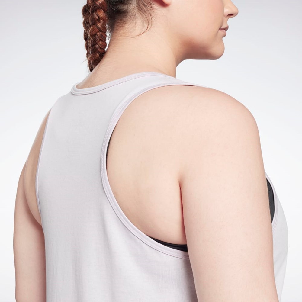 Reebok Reebok Identity Tank Top (Plus Size) Quartz Glow | ION932450