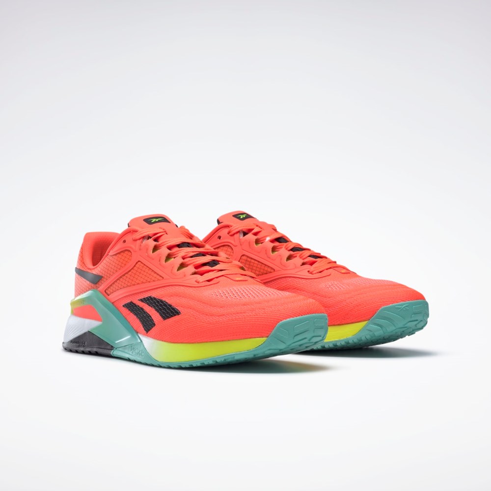 Reebok Reebok Nano X2 Trænings Shoes Orange Sort Gul | JZA295083