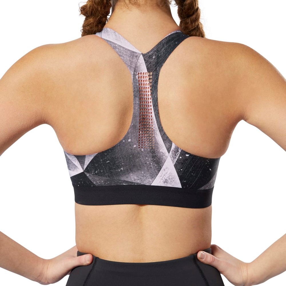 Reebok Reebok PureMove Bra - Shattered Ice Motion Sense ™ Sort | LCS052791