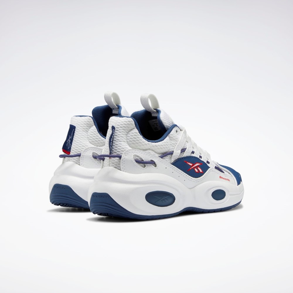 Reebok Reebok Solution Mid Basketball Shoes - Grade School Hvide Blå Rød | QUG035167