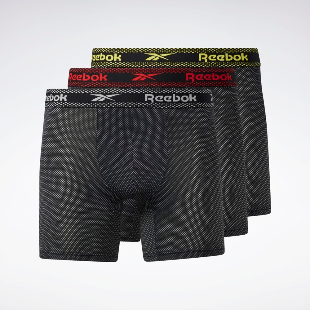 Reebok Reebok Super Soft Nylon Performance Boxer Briefs 3 Pairs Multi | LNM436218