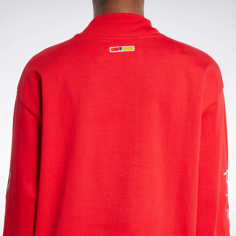 Reebok Reebok by Pyer Moss Turtleneck Long Sleeve T-Shirt Rød | RJT264103