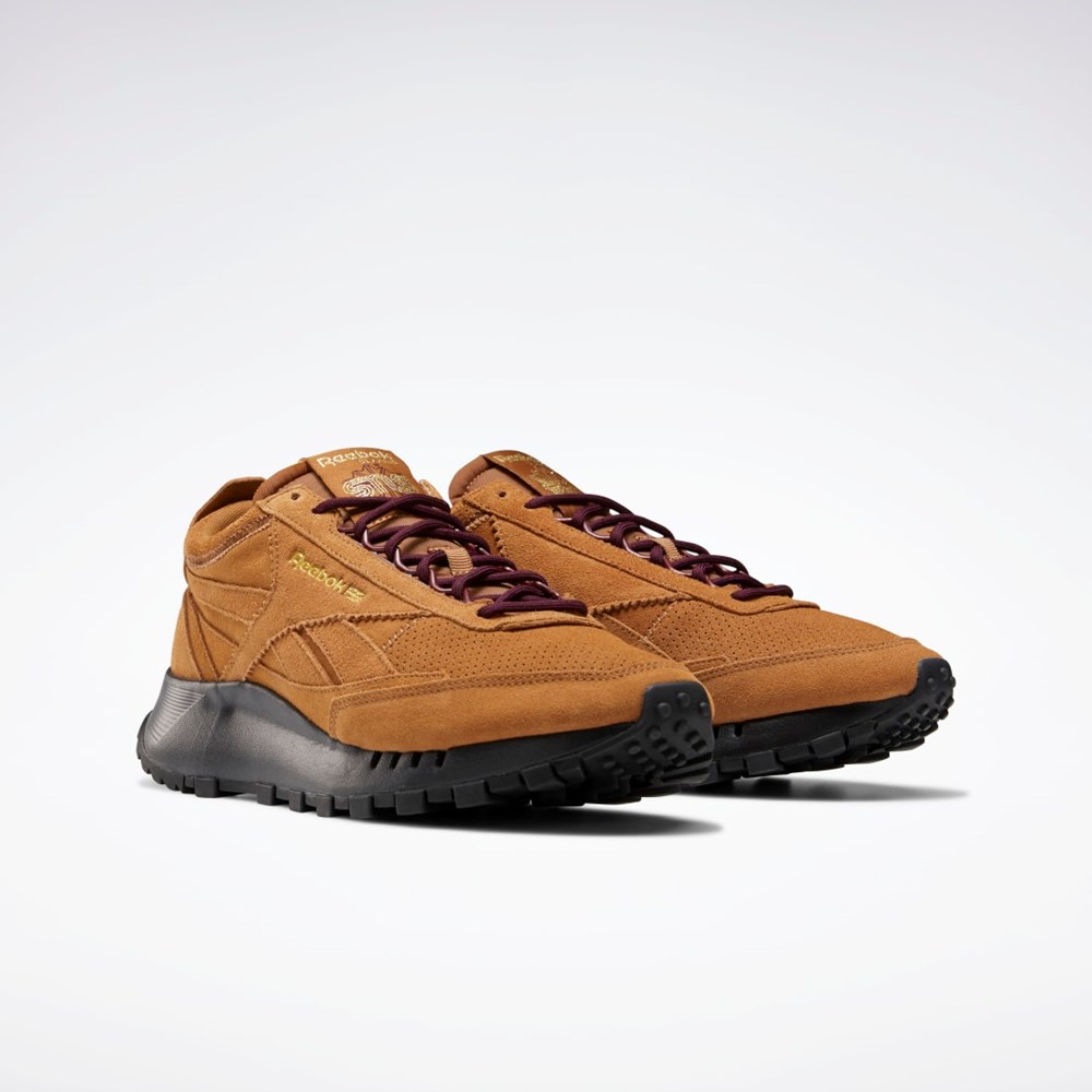 Reebok SNS Classic Leather Legacy Shoes Brune Bordeaux Guld | IDW758610