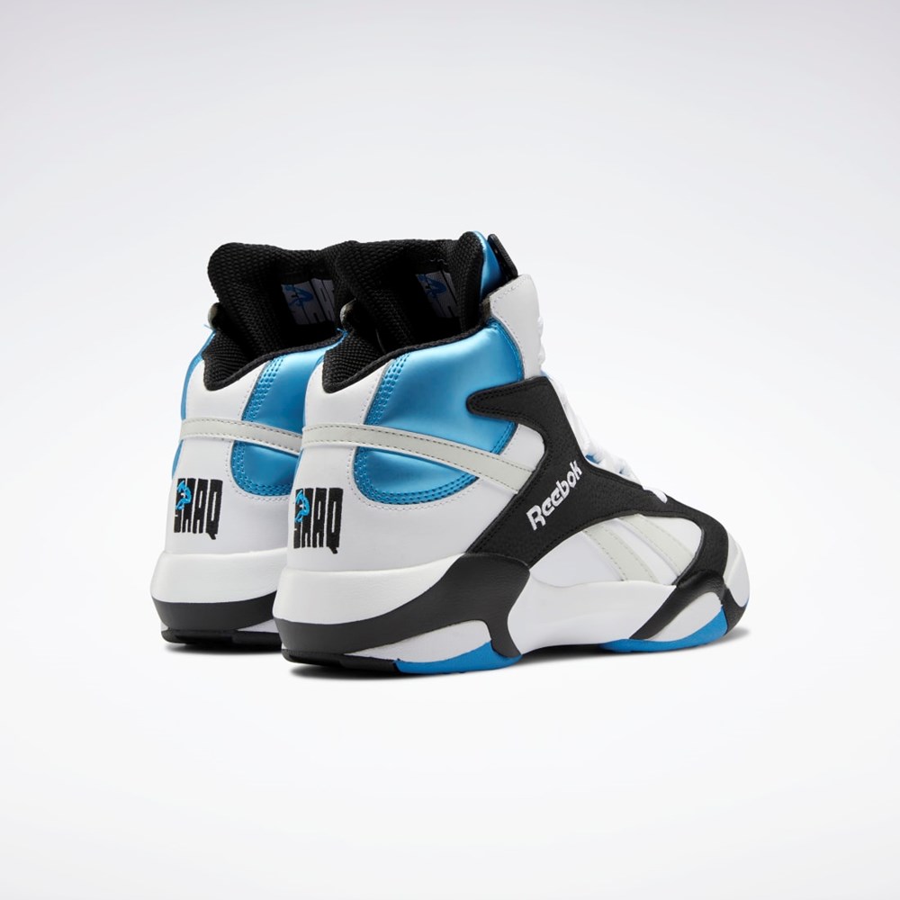 Reebok Shaq Attaq Basketball Shoes Hvide Sort Blå | TBC426738