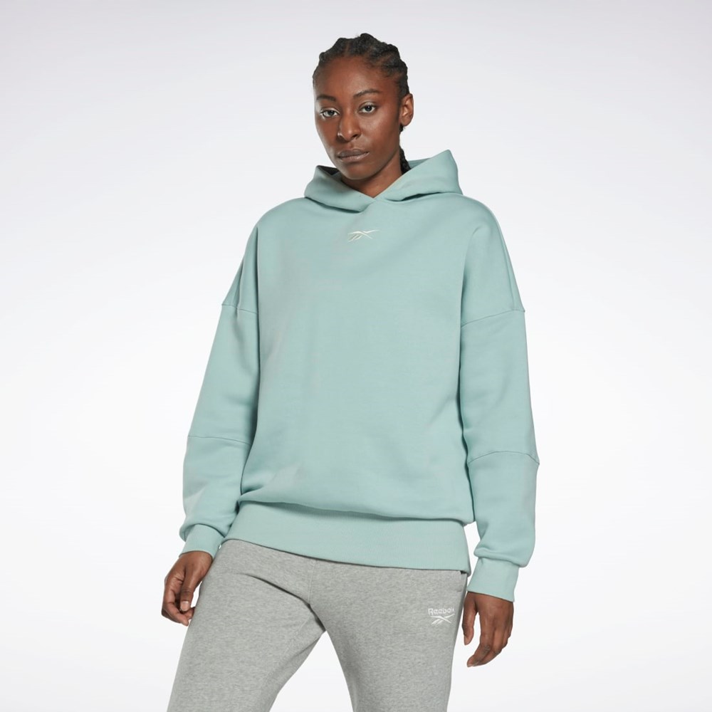 Reebok Studio Recycled Oversize Hoodie Grå | TRW731580