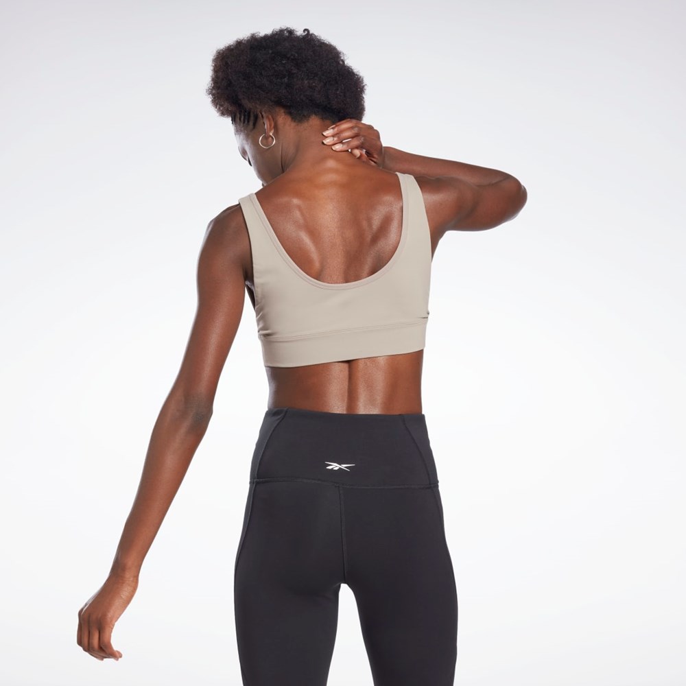 Reebok Studio Reebok Stripped Minimalist Bra Grå | AXJ304281