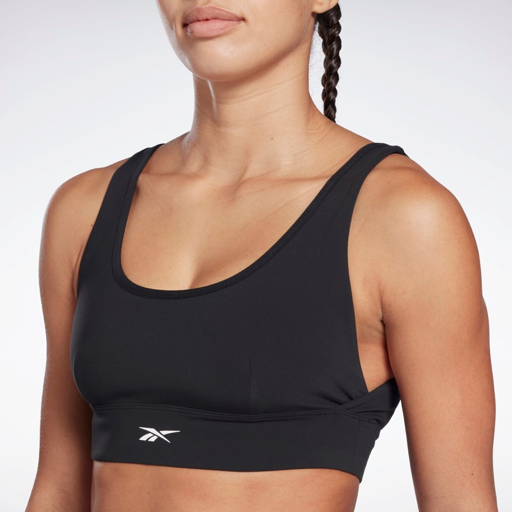 Reebok Studio Reebok Stripped Minimalist Bra Sort | OYD579802