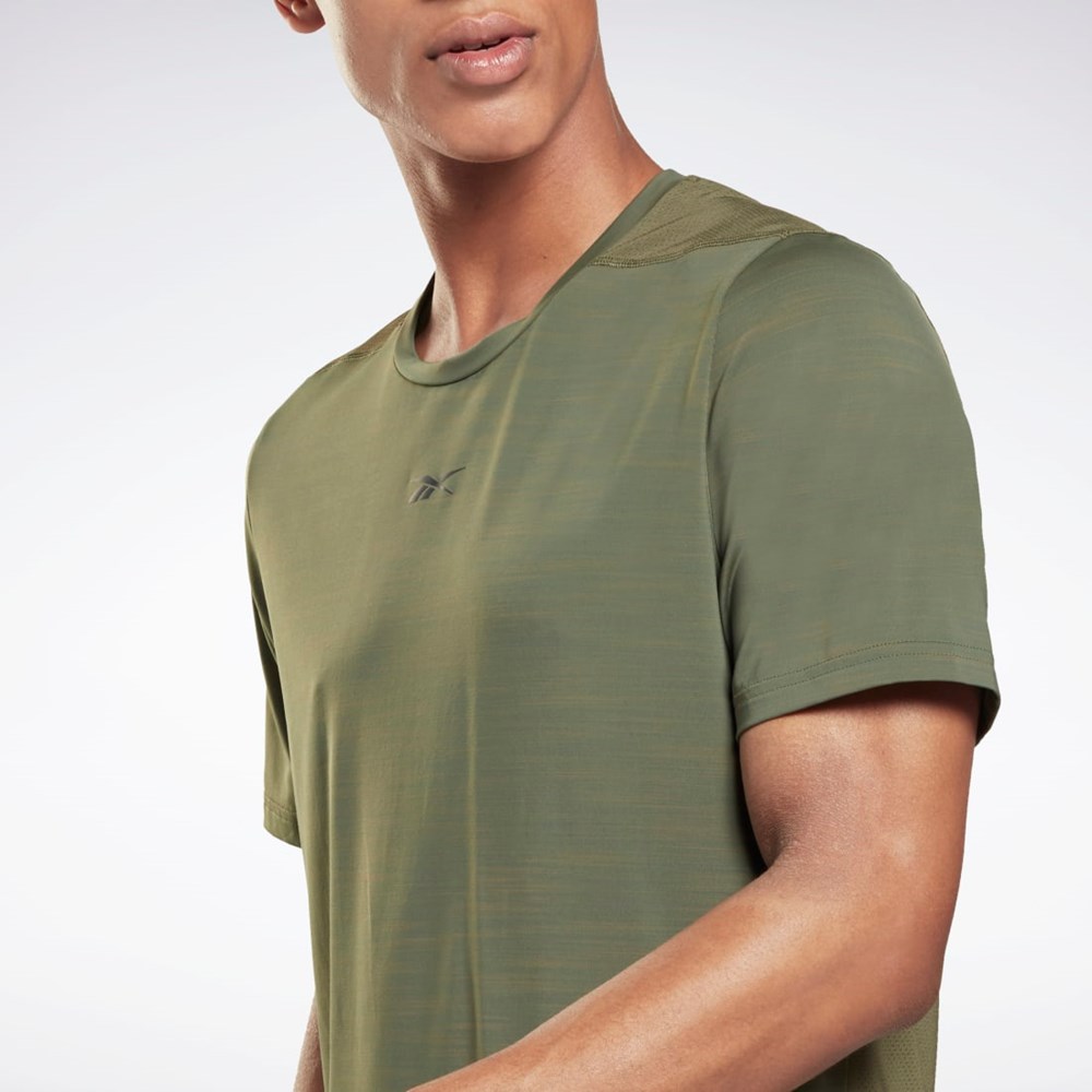 Reebok Tech Stil Activchill Move T-Shirt Grøn | HKT865704