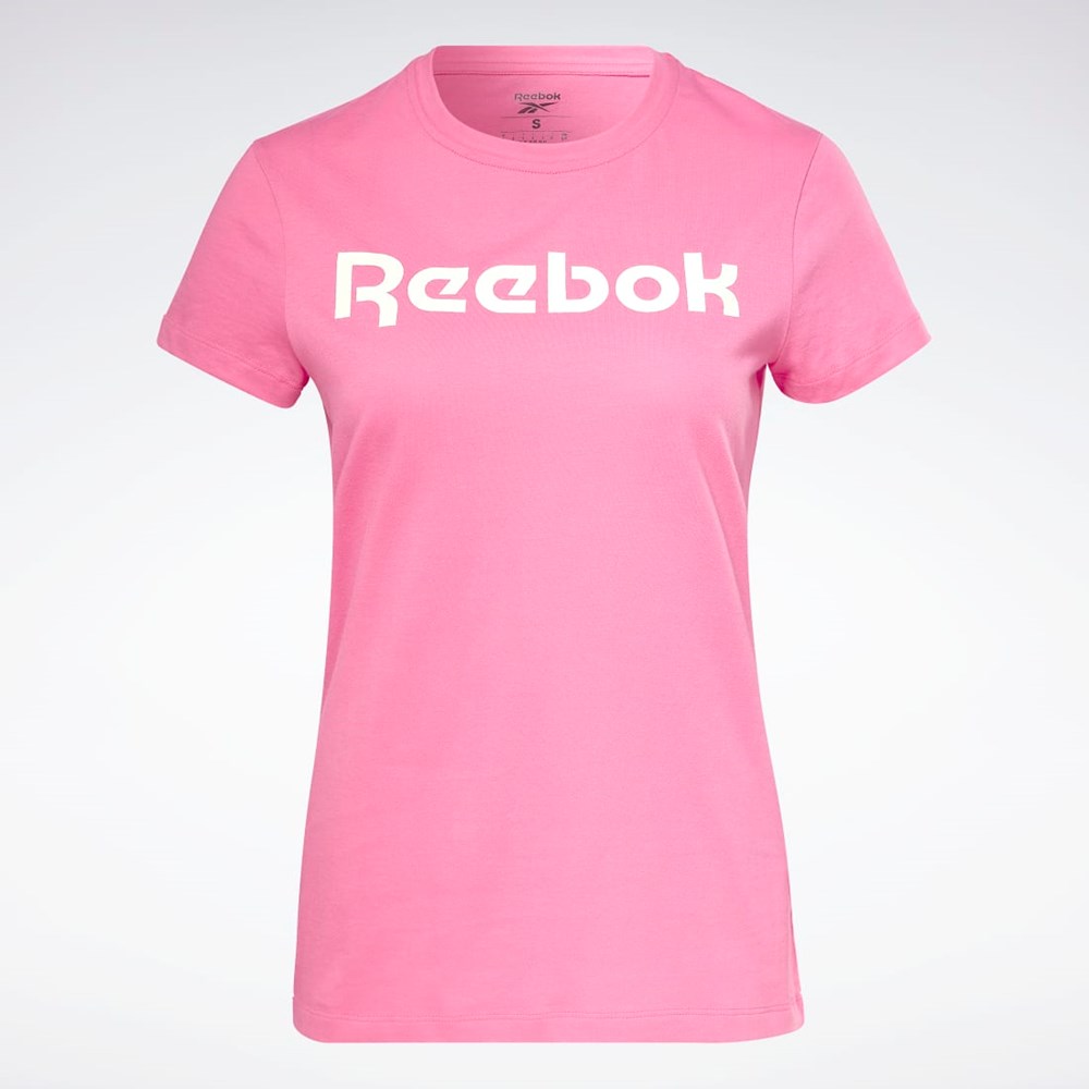 Reebok Trænings Essentials Grafisk Tee Lyserød | SKE708315