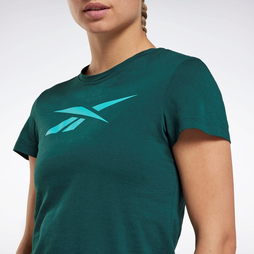 Reebok Trænings Essentials Vector Grafisk Tee Grøn | IPE057362