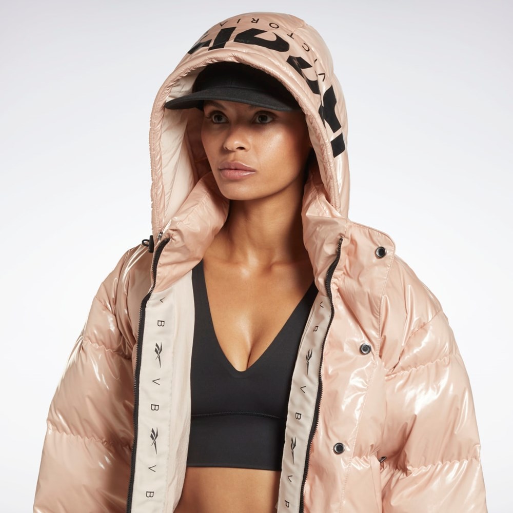 Reebok Victoria Beckham Puffer Jacket Soft Ecru | KJO569837