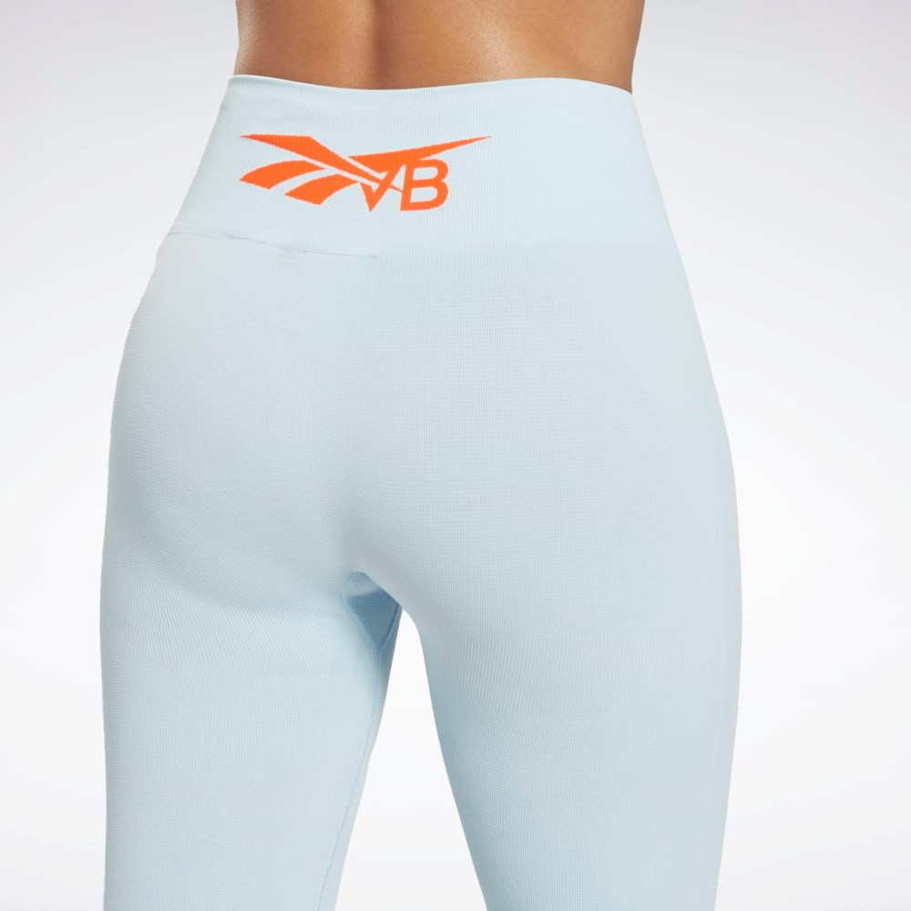 Reebok Victoria Beckham Seamless Leggings Blå | ECW124586