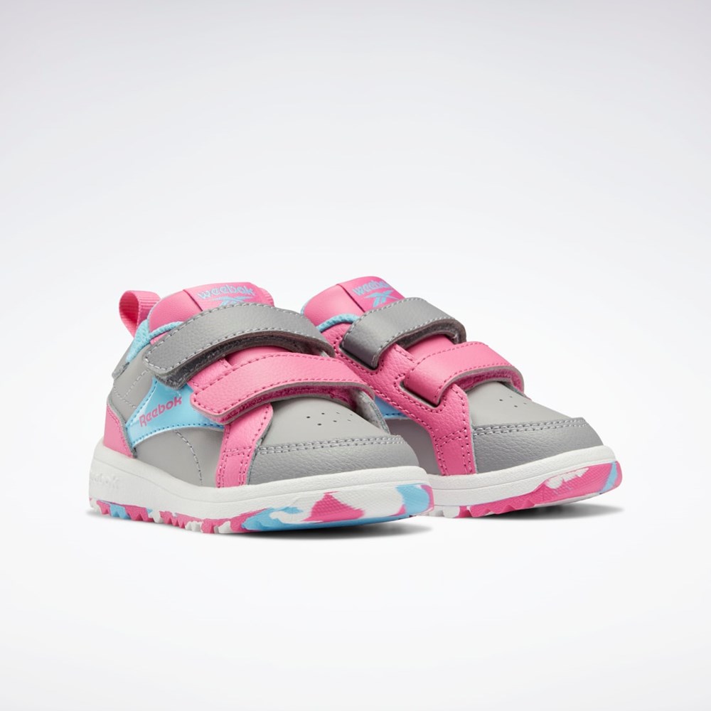 Reebok Weebok Clasp Low Shoes - Toddler Grå Blå Lyserød | RGT725164