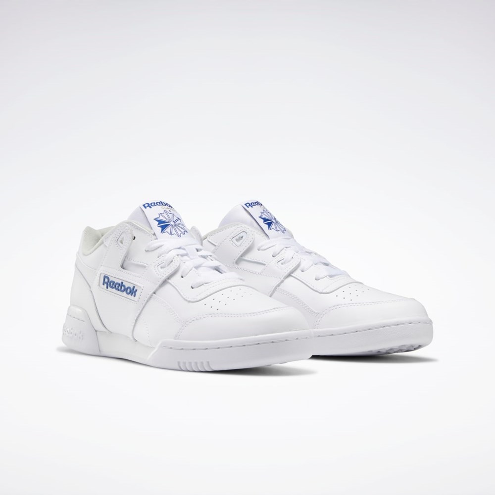 Reebok Workout Plus Shoes Hvide Kongeblå | WXL083657