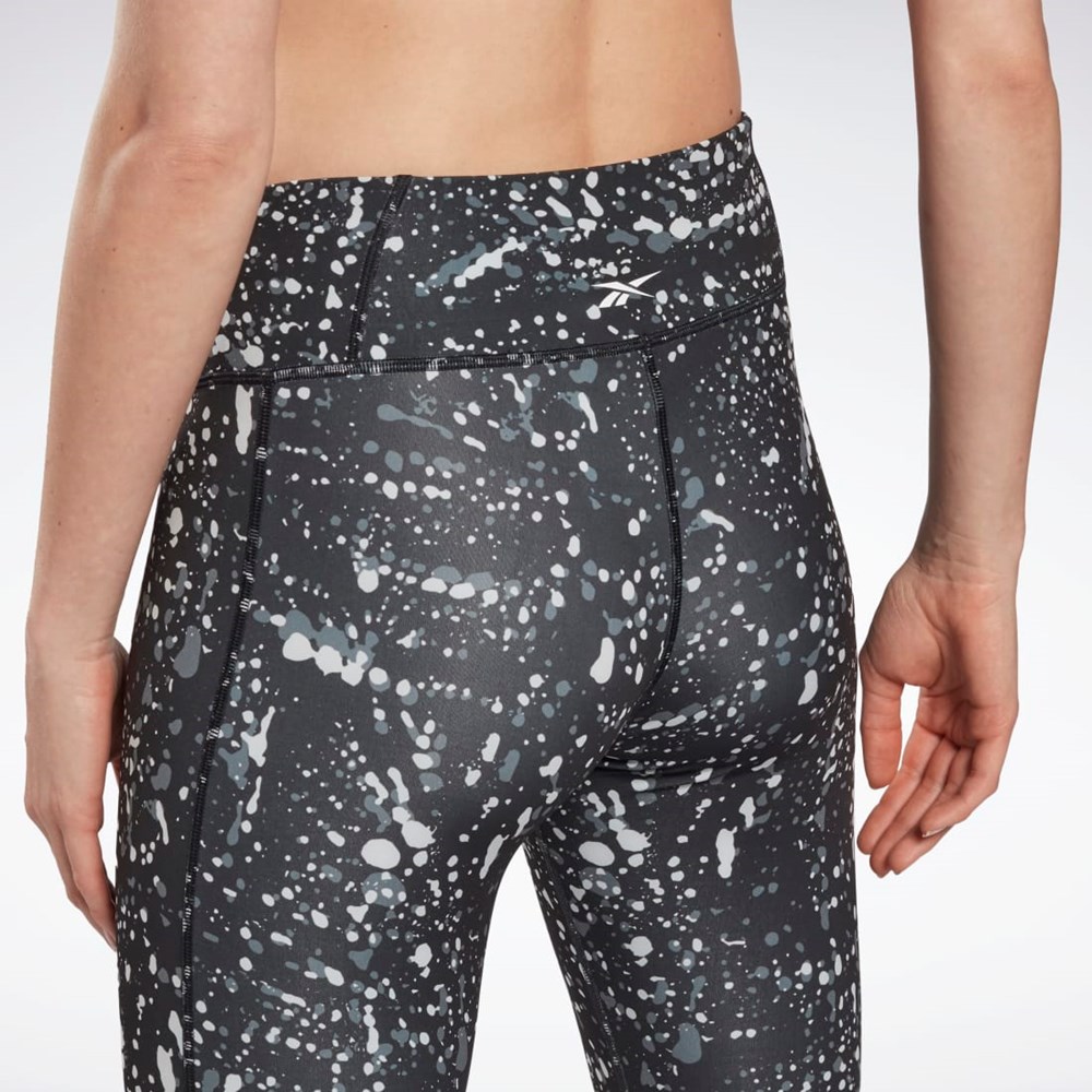 Reebok Workout Ready Printed Leggings Sort | YAO482036