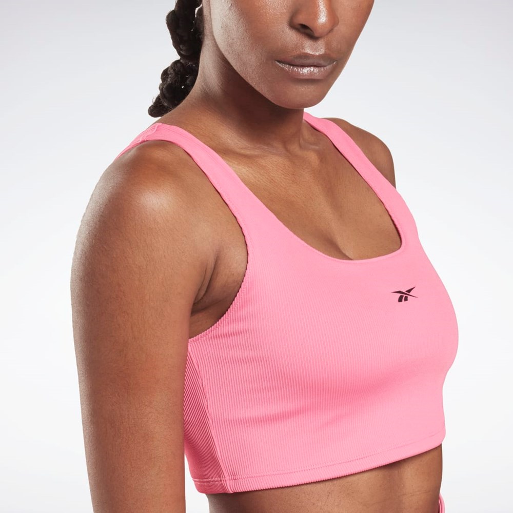 Reebok Workout Ready Rib Bralette Lyserød | GID892730