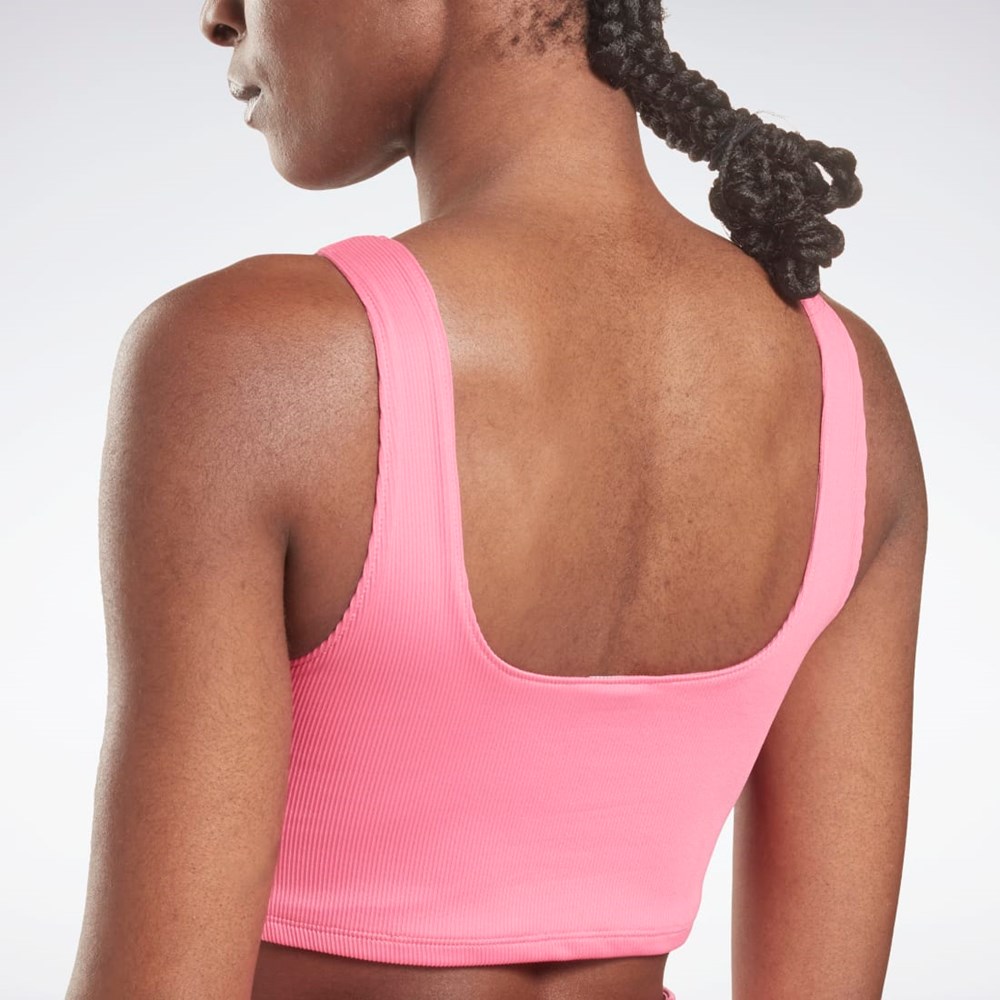 Reebok Workout Ready Rib Bralette Lyserød | GID892730