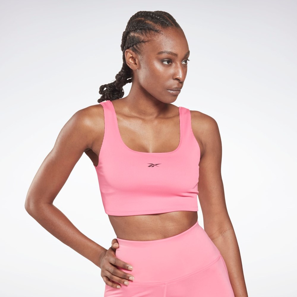 Reebok Workout Ready Rib Bralette Lyserød | GID892730