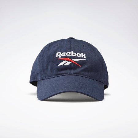 Reebok Active Foundation Badge Hat Mørkeblå Hvide | RMP739168