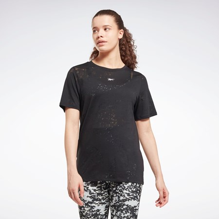 Reebok Burnout T-Shirt Sort | PFC419035