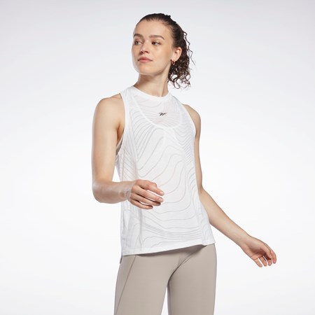 Reebok Burnout Tank Top Hvide | STO317985