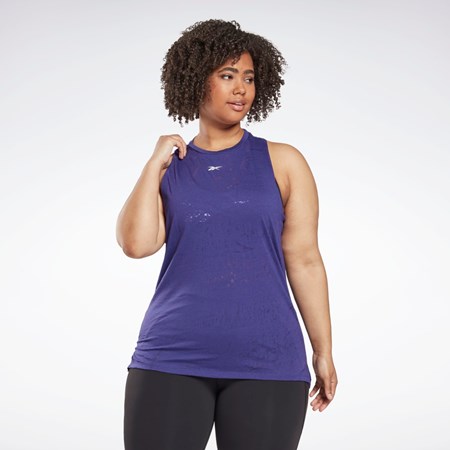 Reebok Burnout Tank Top (Plus Size) Lilla | XGL075632