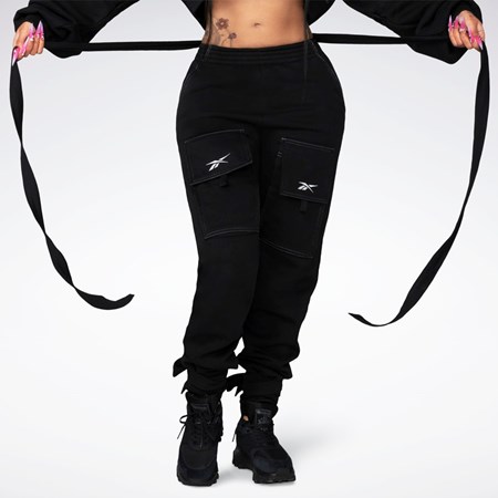 Reebok Cardi B Knit Pants Sort | PVU867159