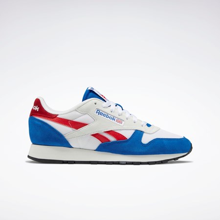 Reebok Classic Leather Make It Yours Shoes Blå Hvide Rød | LVE476093