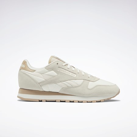 Reebok Classic Leather Shoes Beige | DUC640718