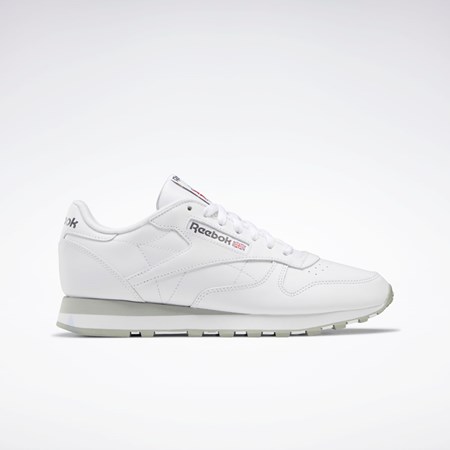 Reebok Classic Leather Shoes Hvide Grå Grå | ACY207648