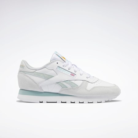 Reebok Classic Leather Shoes Hvide Grå Grå | BLT710523