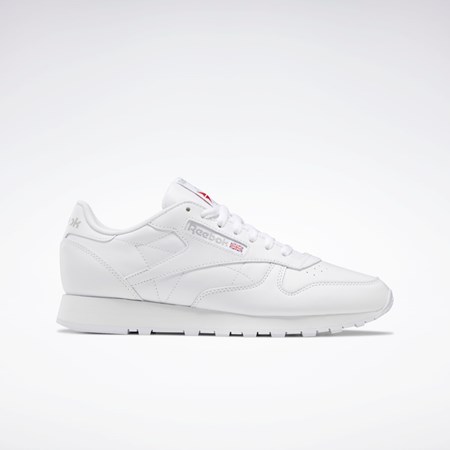 Reebok Classic Leather Shoes Hvide Hvide Grå | QOX467289