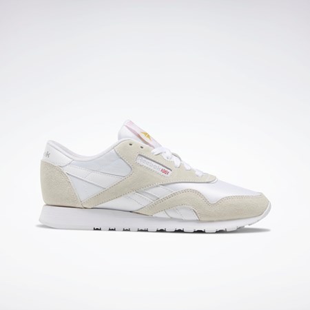 Reebok Classic Nylon Shoes Hvide Hvide Lysegrå | CLA260148