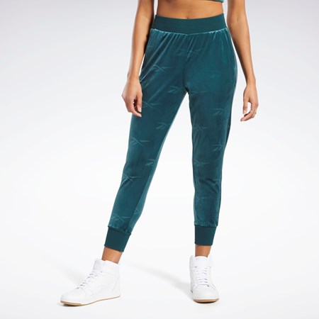 Reebok Classics Energy Q4 Velour Pants Grøn | KJV428901