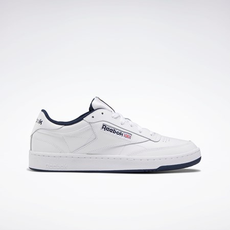 Reebok Club C 85 Shoes Hvide Mørkeblå | GVR197653