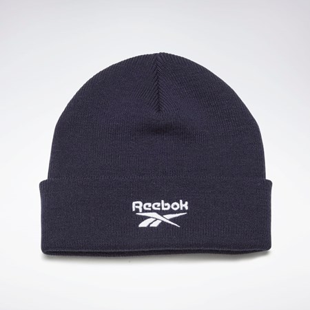 Reebok Foundation Logo Beanie Mørkeblå | QWA158276