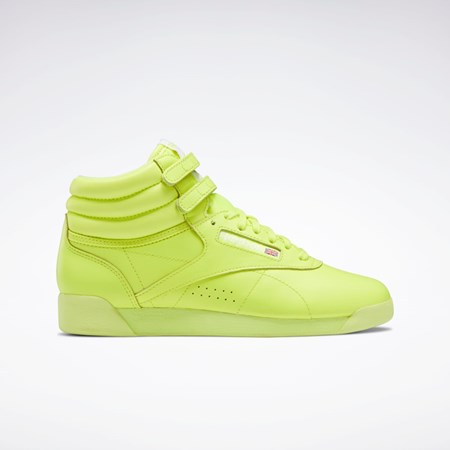 Reebok Freestyle Hi Shoes Gul Gul Hvide | CLB207514