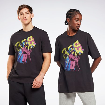 Reebok Grafisk Series T-Shirt Sort | QFT815203