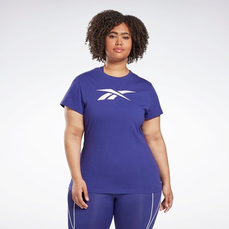 Reebok Grafisk Vector T-Shirt (Plus Size) Lilla | NVZ510896