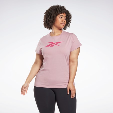 Reebok Grafisk Vector T-Shirt (Plus Size) Infused Lilac | XLH068921