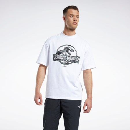 Reebok Jurassic World T-Shirt Hvide | DAX218975