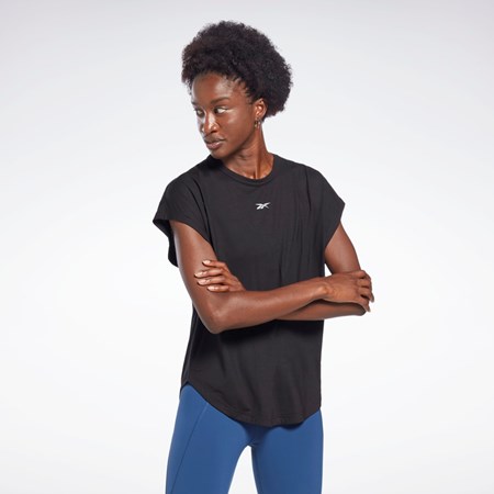 Reebok Les Mills® ACTIVCHILL+DREAMBLEND T-Shirt Sort | MOG270396