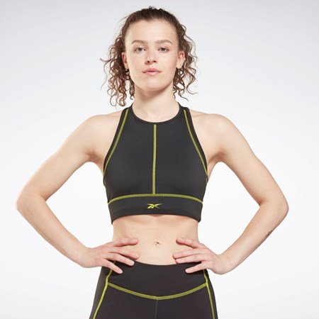 Reebok Les Mills® High-Neck Sports Bra Sort | GIT415736